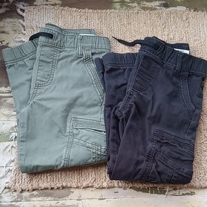 Kids Wrangler Cargo Pants Green And Black, Size 7